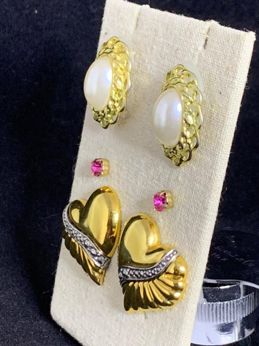 Lot of 3 Pair of Avon Pierced Earrings (2115) - Picture 4 of 5